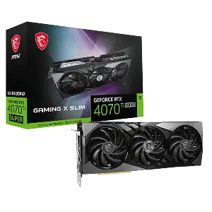 MSI RTX 4070 TI SUPER 16G GAMING X SLIM GRAPHICS CARD 